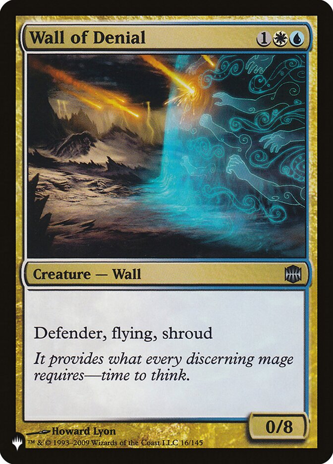 Wall of Denial card front