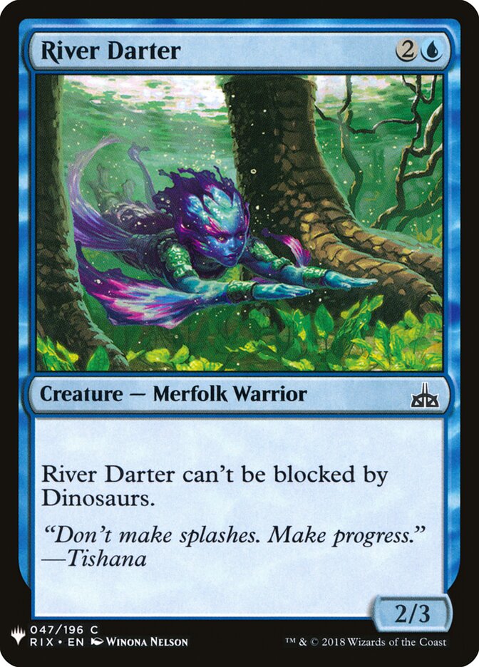River Darter card front
