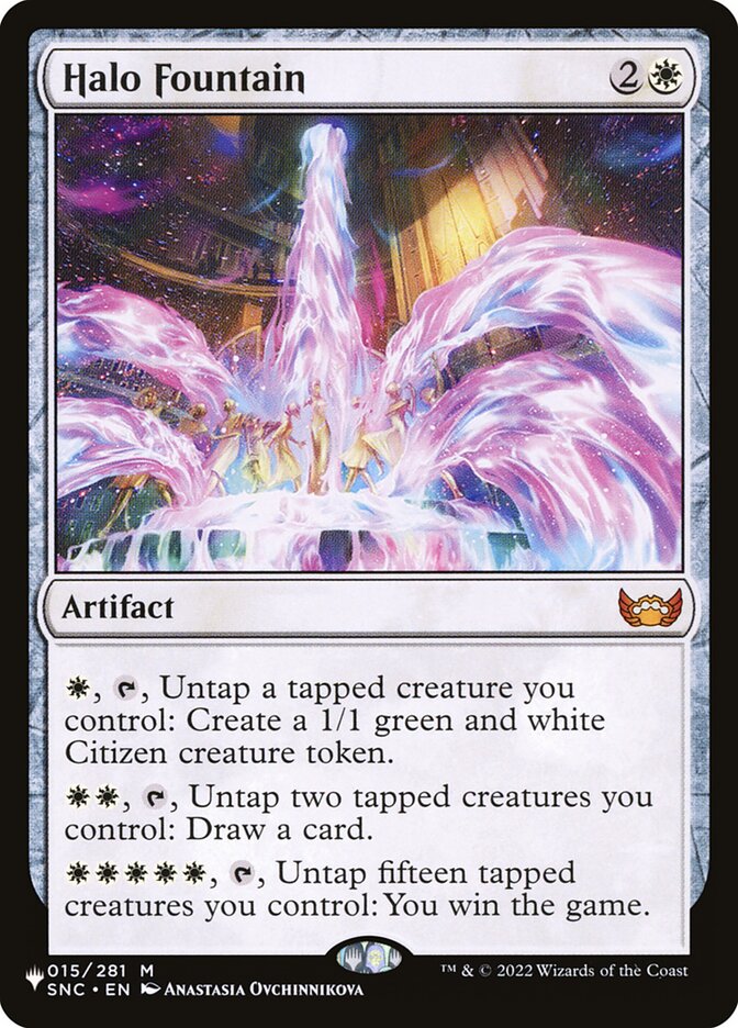 Halo Fountain card front