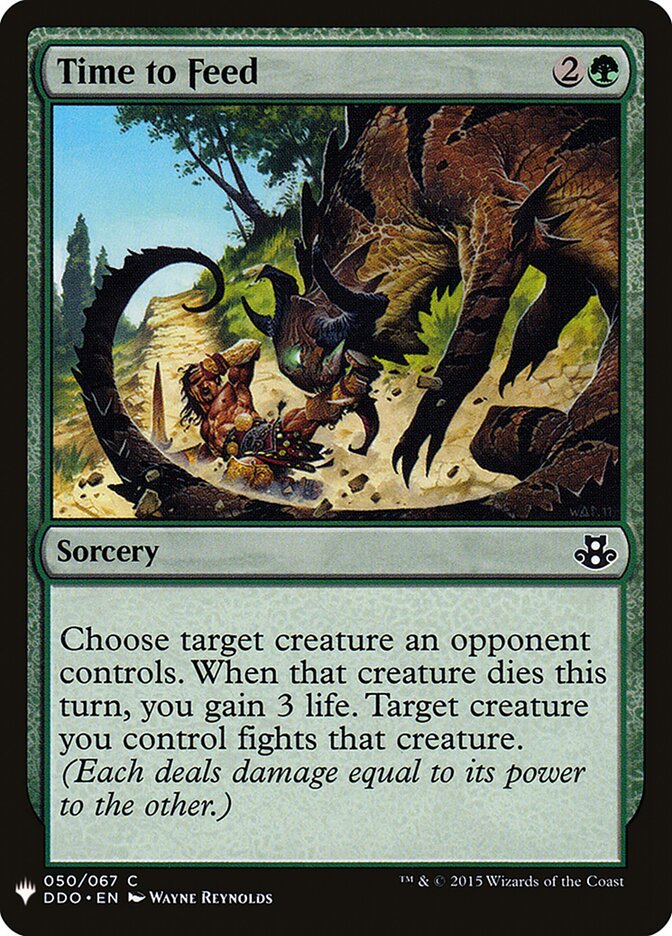 Time to Feed card front