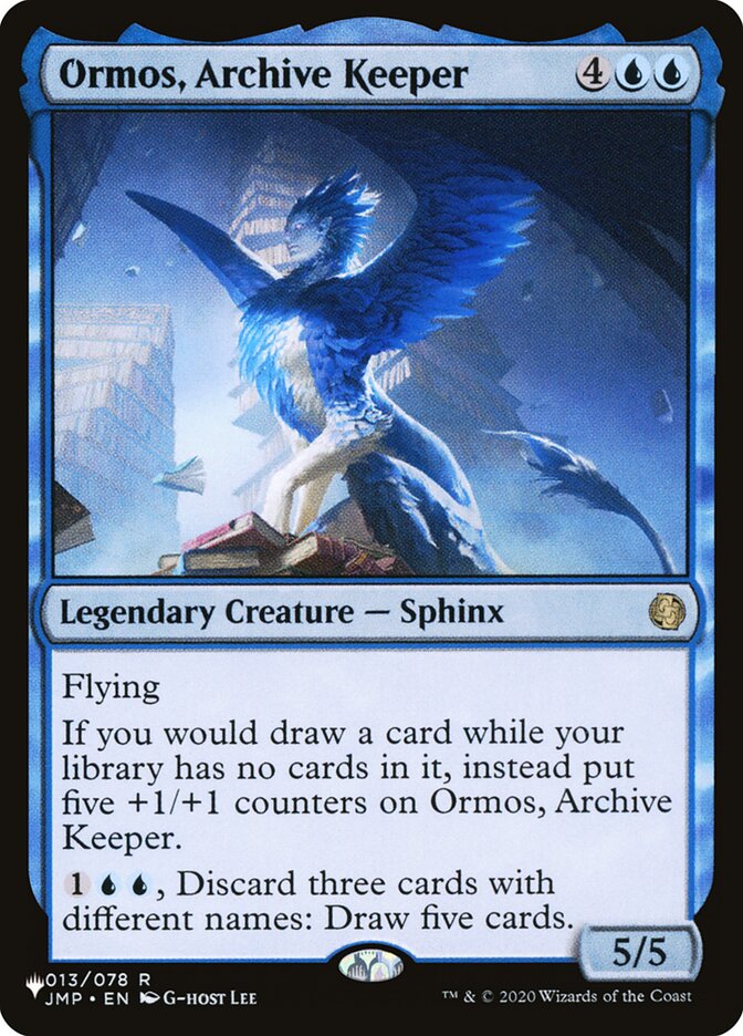 Ormos, Archive Keeper card front