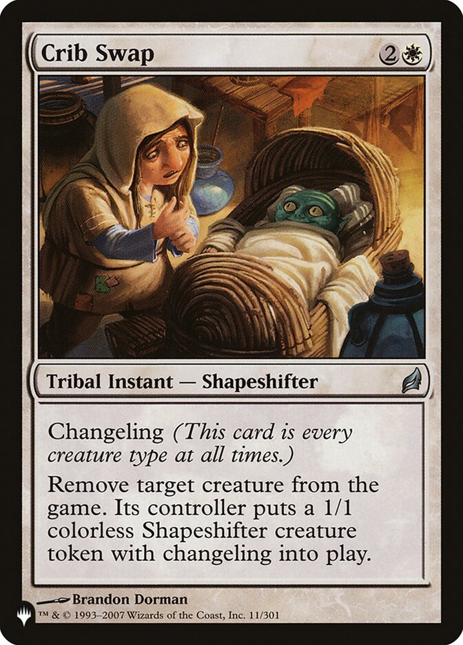 Crib Swap card front