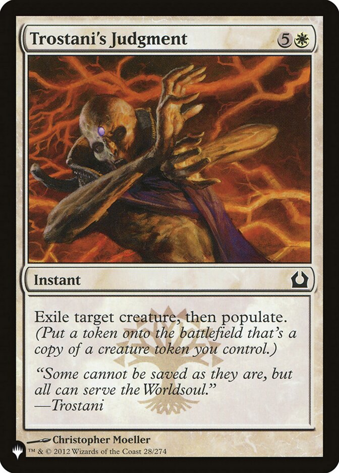 Trostani's Judgment card front