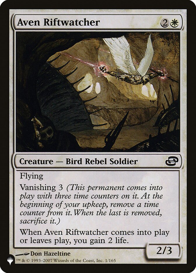 Aven Riftwatcher card front