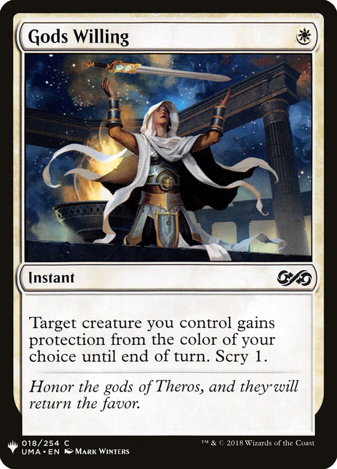 Gods Willing card front
