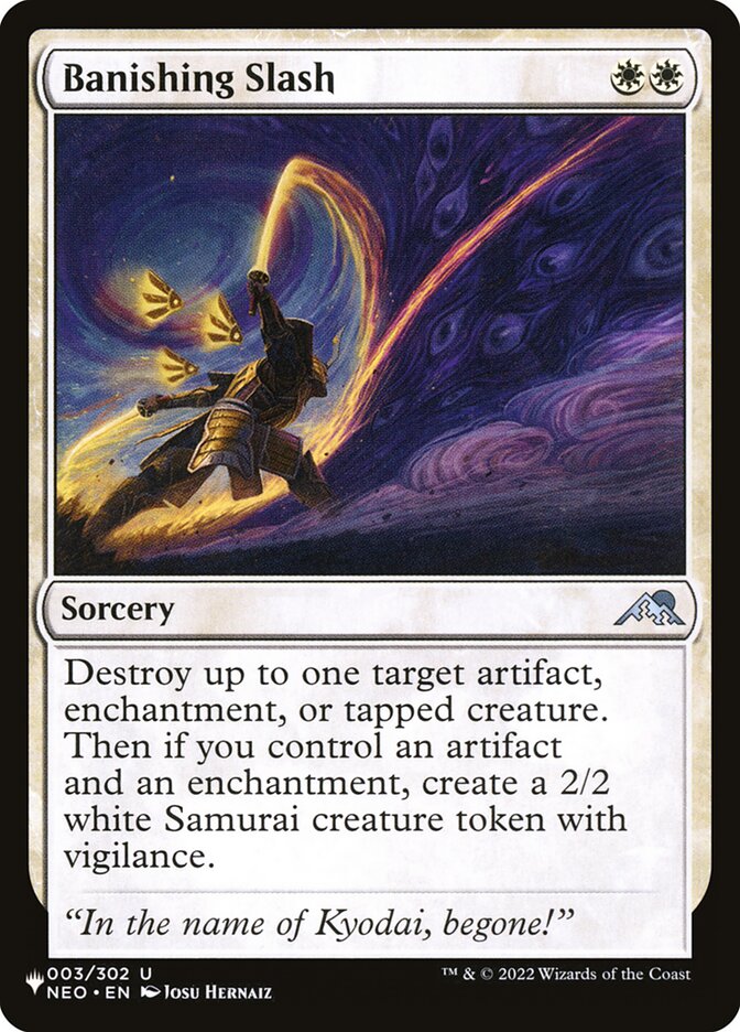 Banishing Slash card front