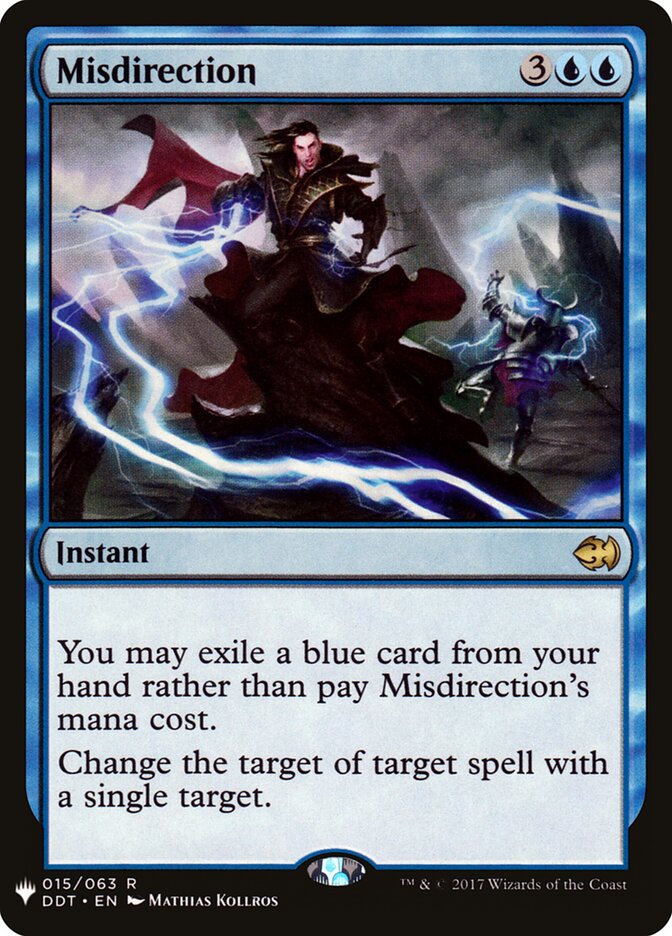 Misdirection card front