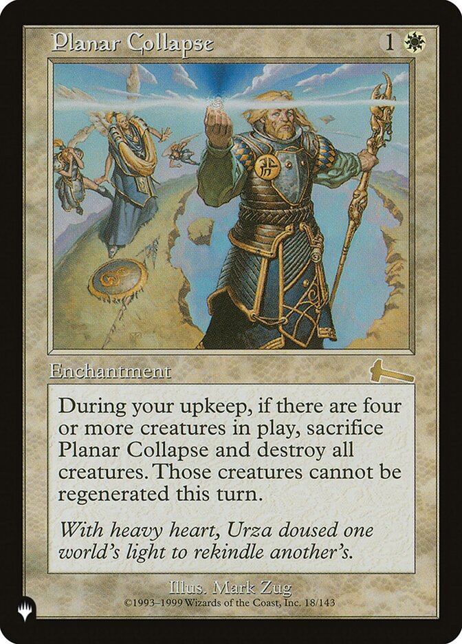 Planar Collapse card front