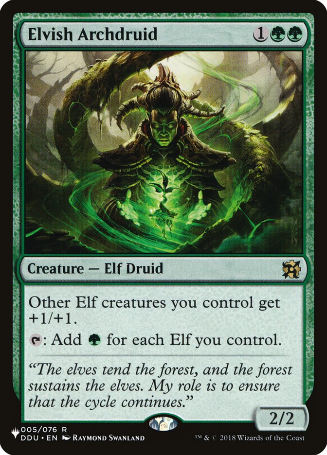 Elvish Archdruid card front