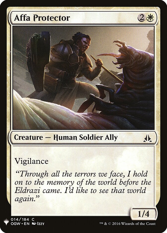 Affa Protector card front