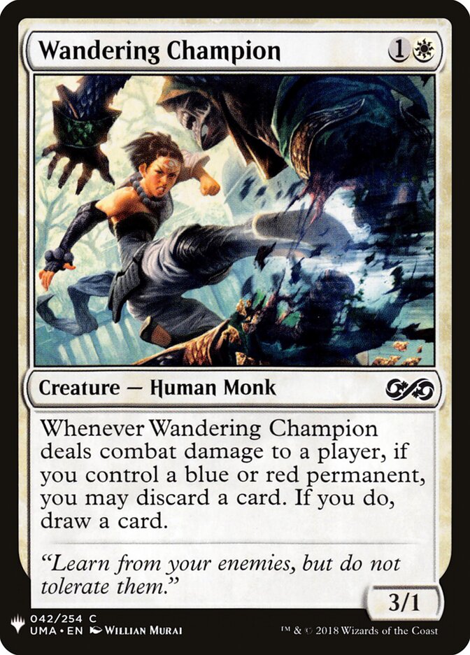Wandering Champion card front