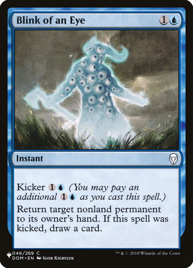 Blink of an Eye card front