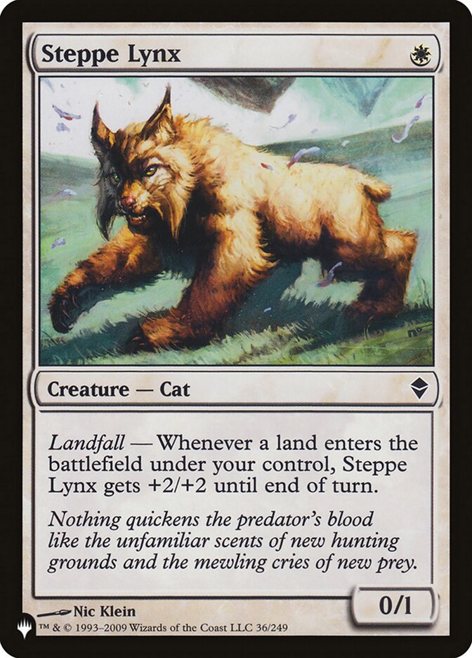 Steppe Lynx card front