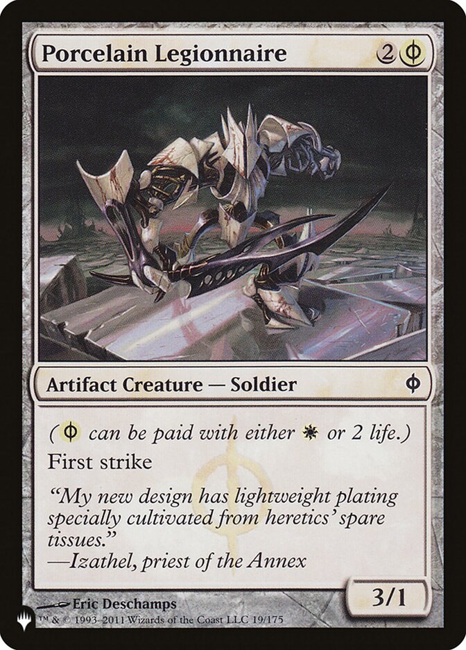 Porcelain Legionnaire card front