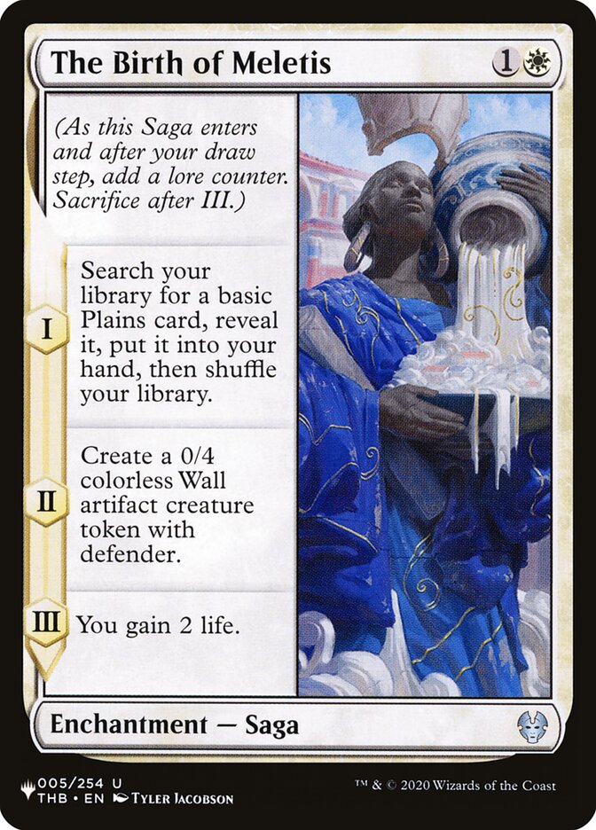 The Birth of Meletis card front