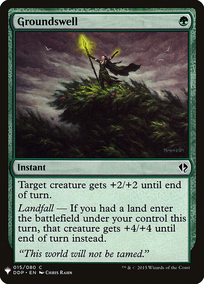 Groundswell card front