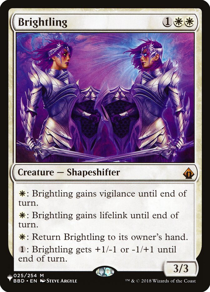 Brightling card front