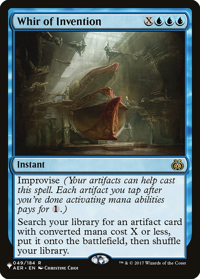 Whir of Invention card front