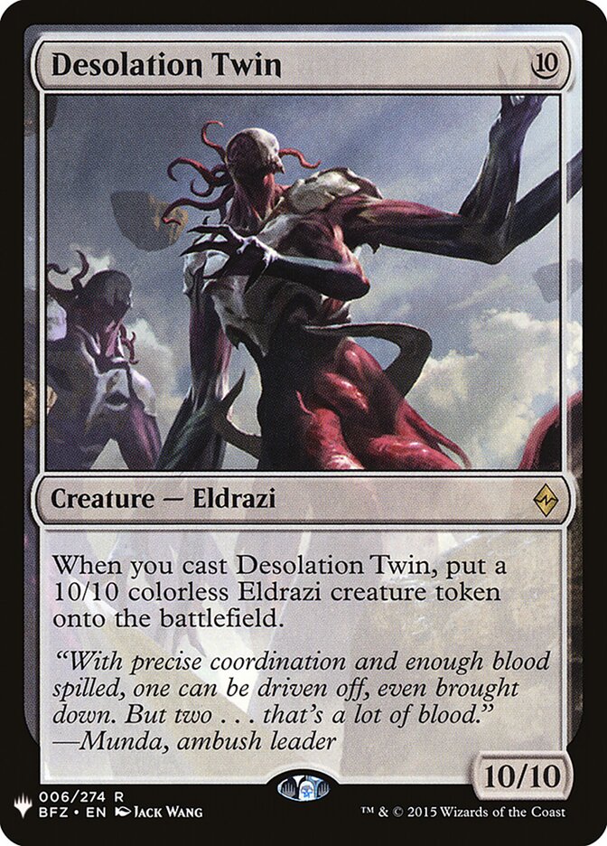 Desolation Twin card front