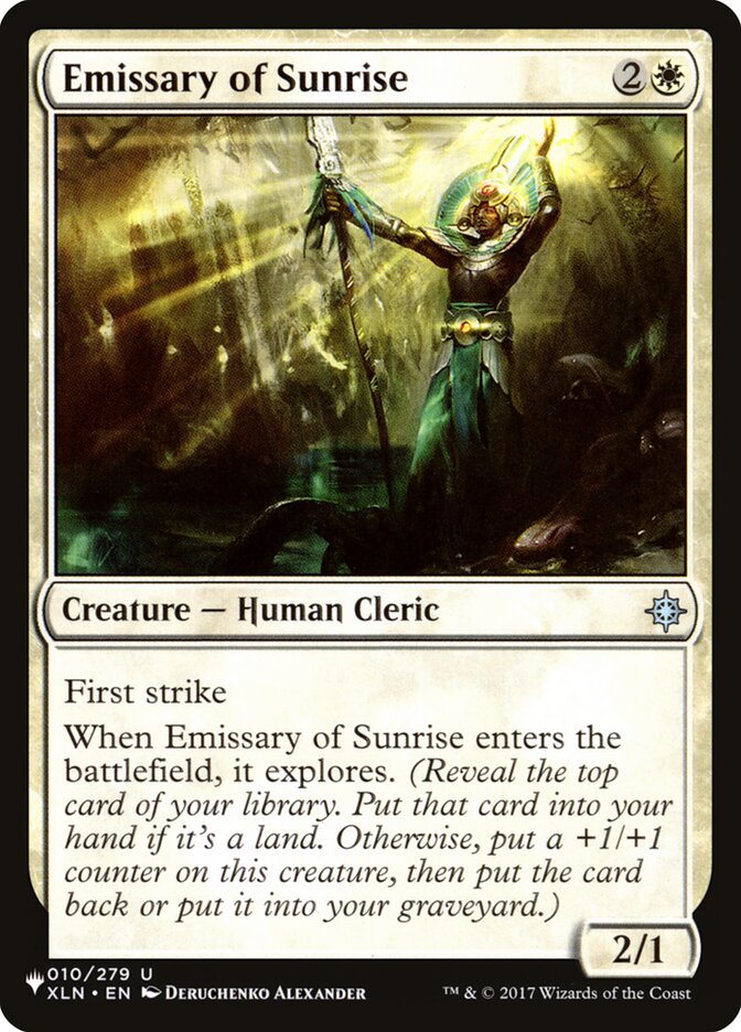 Emissary of Sunrise card front