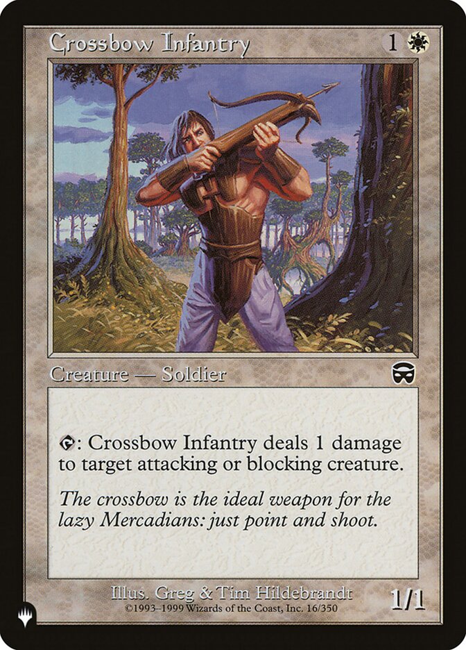 Crossbow Infantry card front