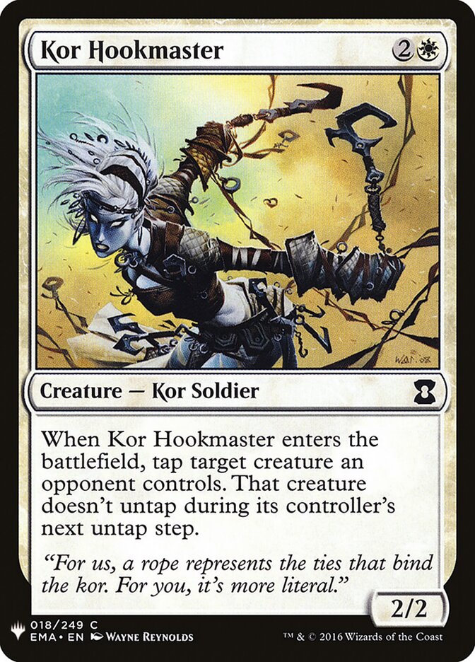 Kor Hookmaster card front