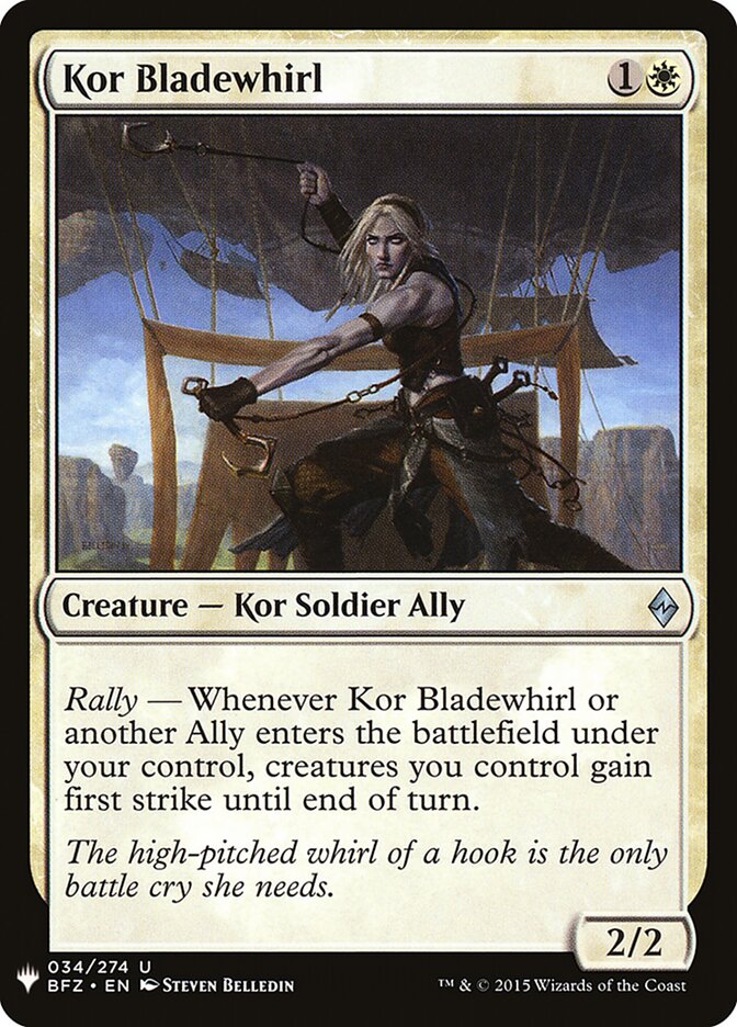 Kor Bladewhirl card front