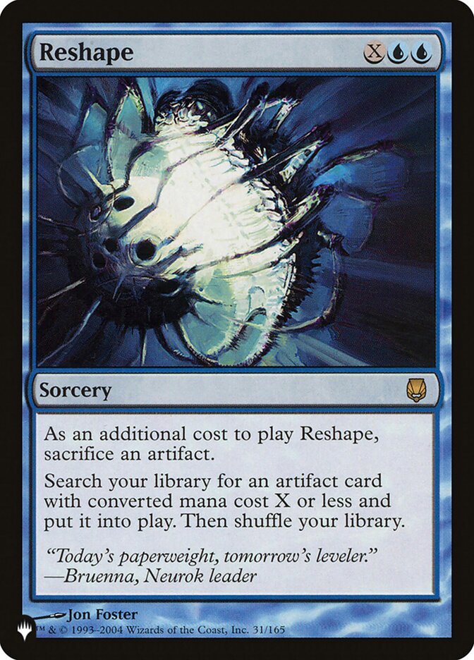 Reshape card front
