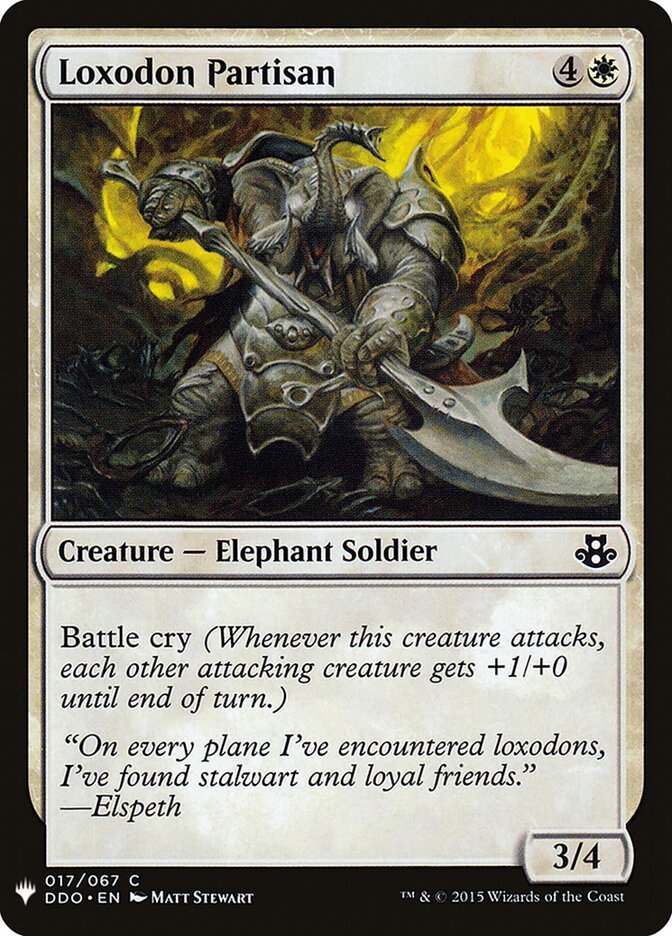 Loxodon Partisan card front
