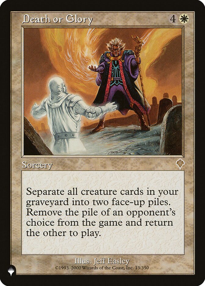 Death or Glory card front