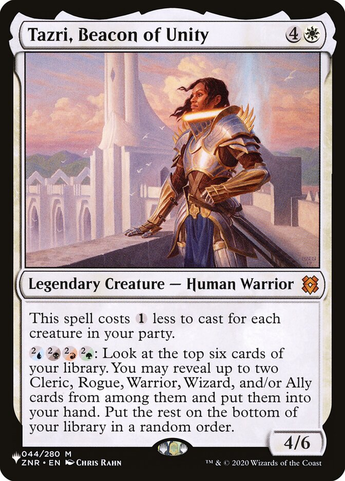 Tazri, Beacon of Unity card front