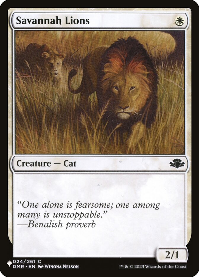Savannah Lions card front