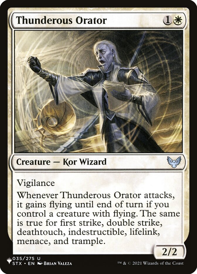 Thunderous Orator card front