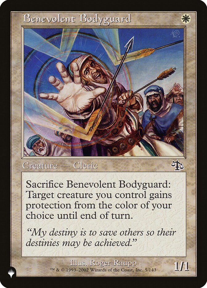 Benevolent Bodyguard card front