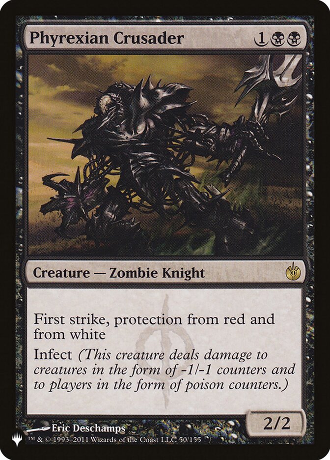 Phyrexian Crusader card front