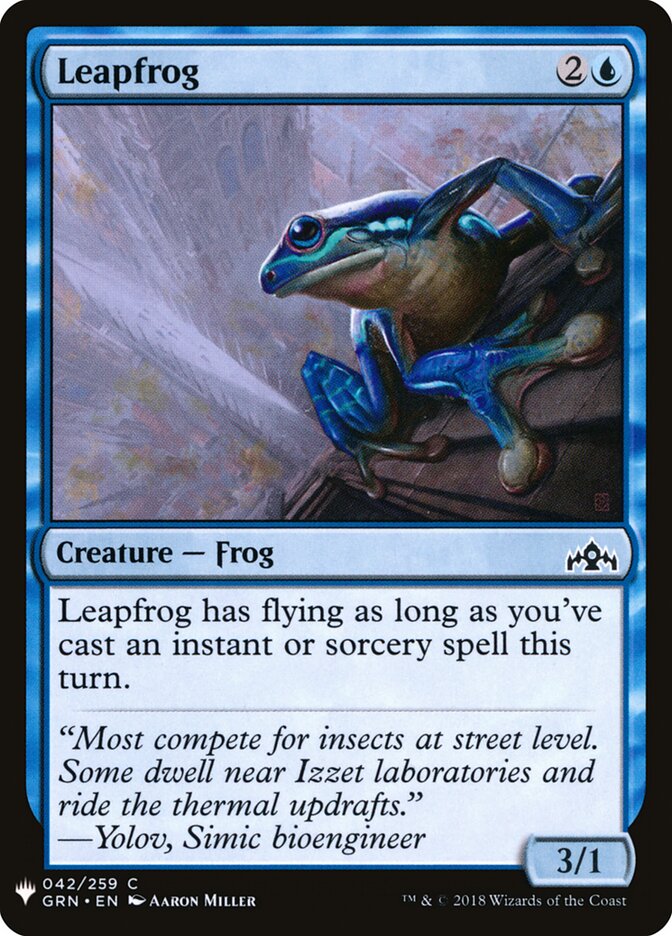 Leapfrog card front