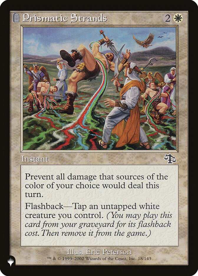 Prismatic Strands card front