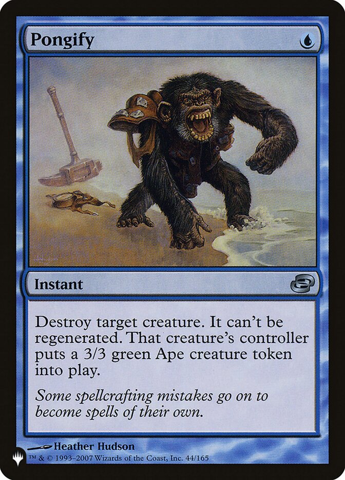 Pongify card front