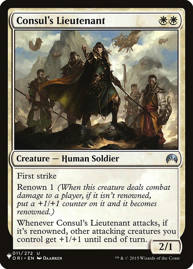 Consul's Lieutenant card front