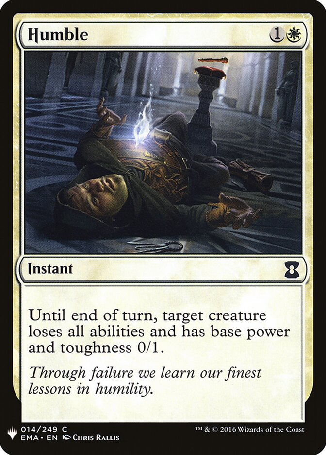 Humble card front