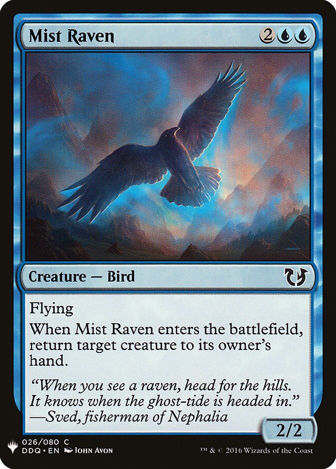 Mist Raven card front