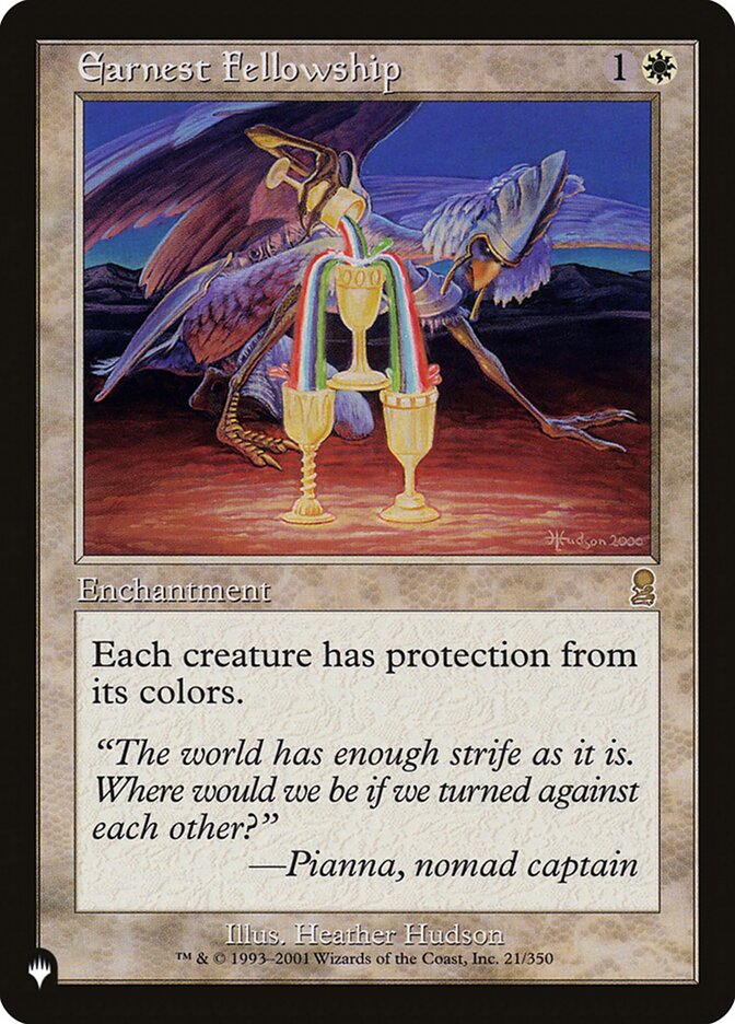 Earnest Fellowship card front