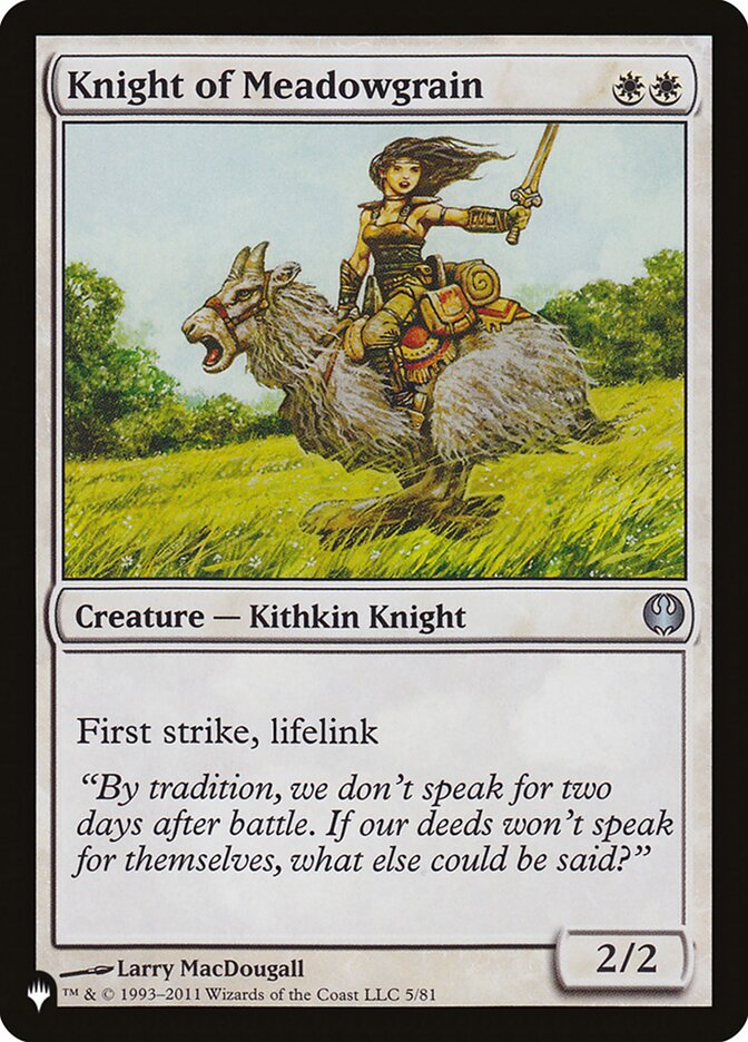 Knight of Meadowgrain card front