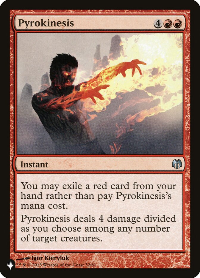 Pyrokinesis card front