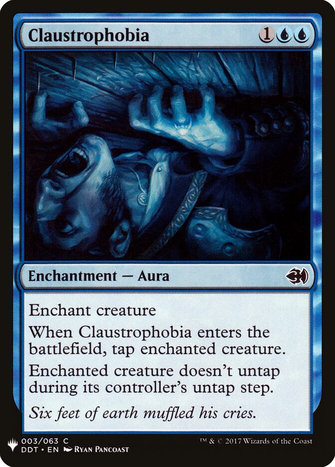 Claustrophobia card front