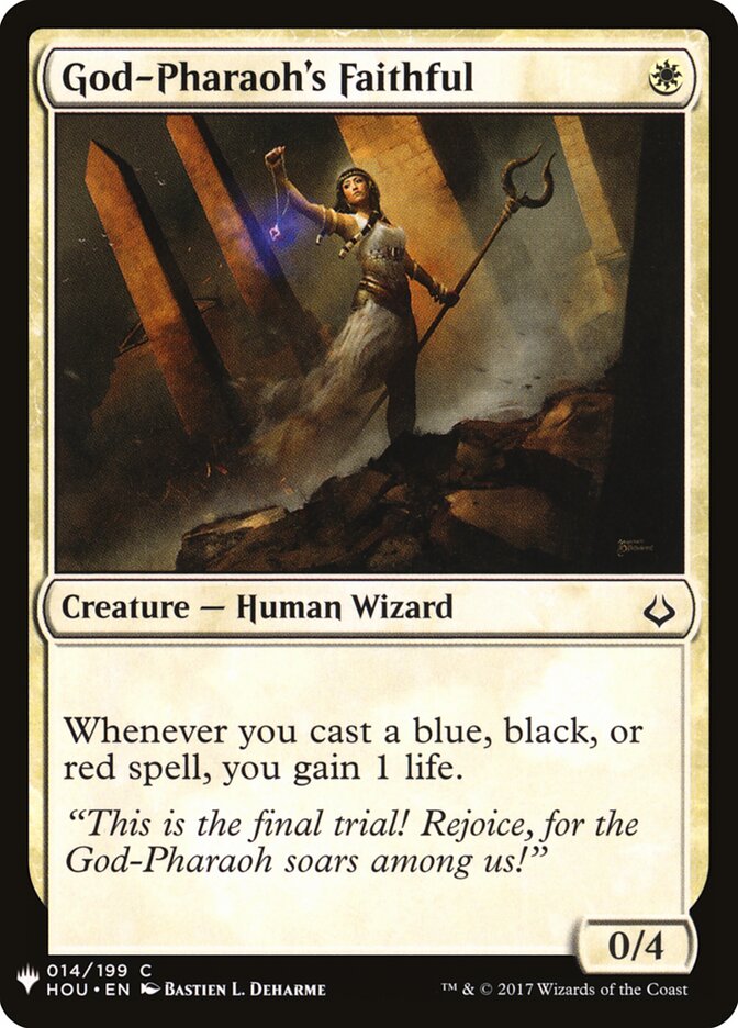 God-Pharaoh's Faithful card front