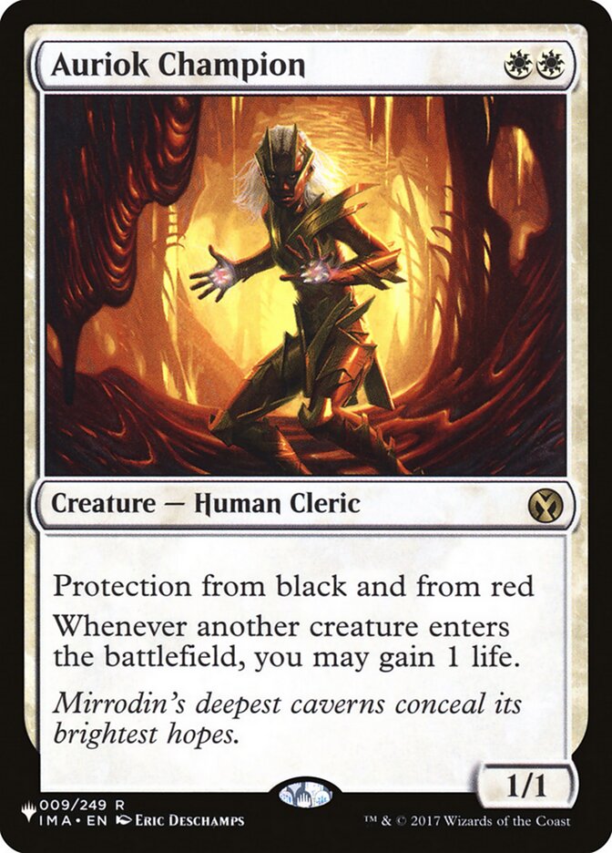 Auriok Champion card front