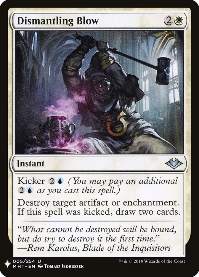 Dismantling Blow card front