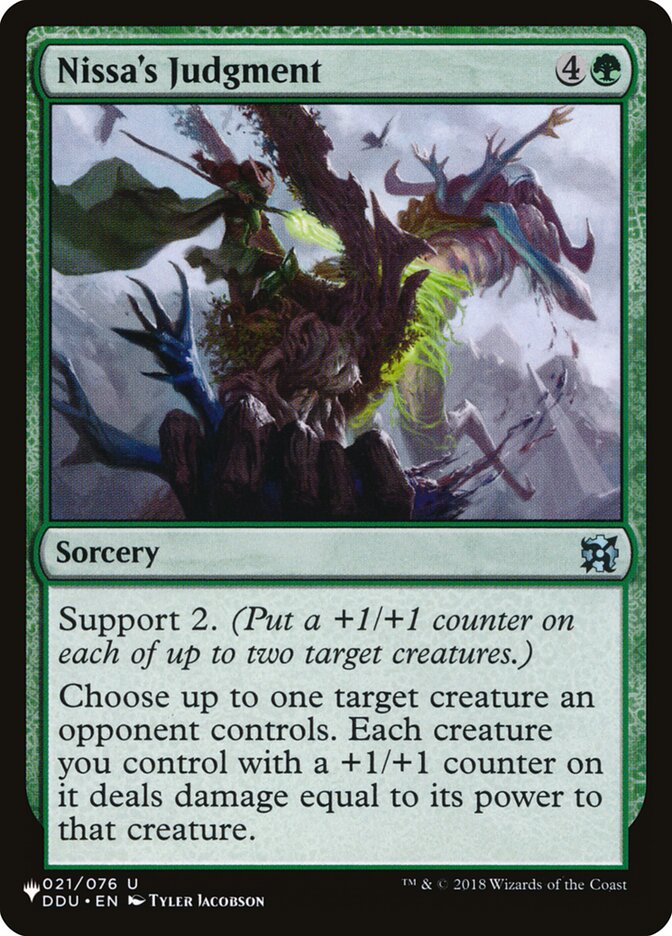 Nissa's Judgment card front