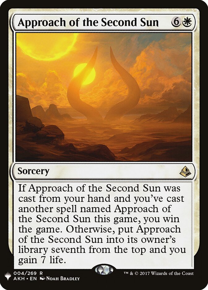 Approach of the Second Sun card front